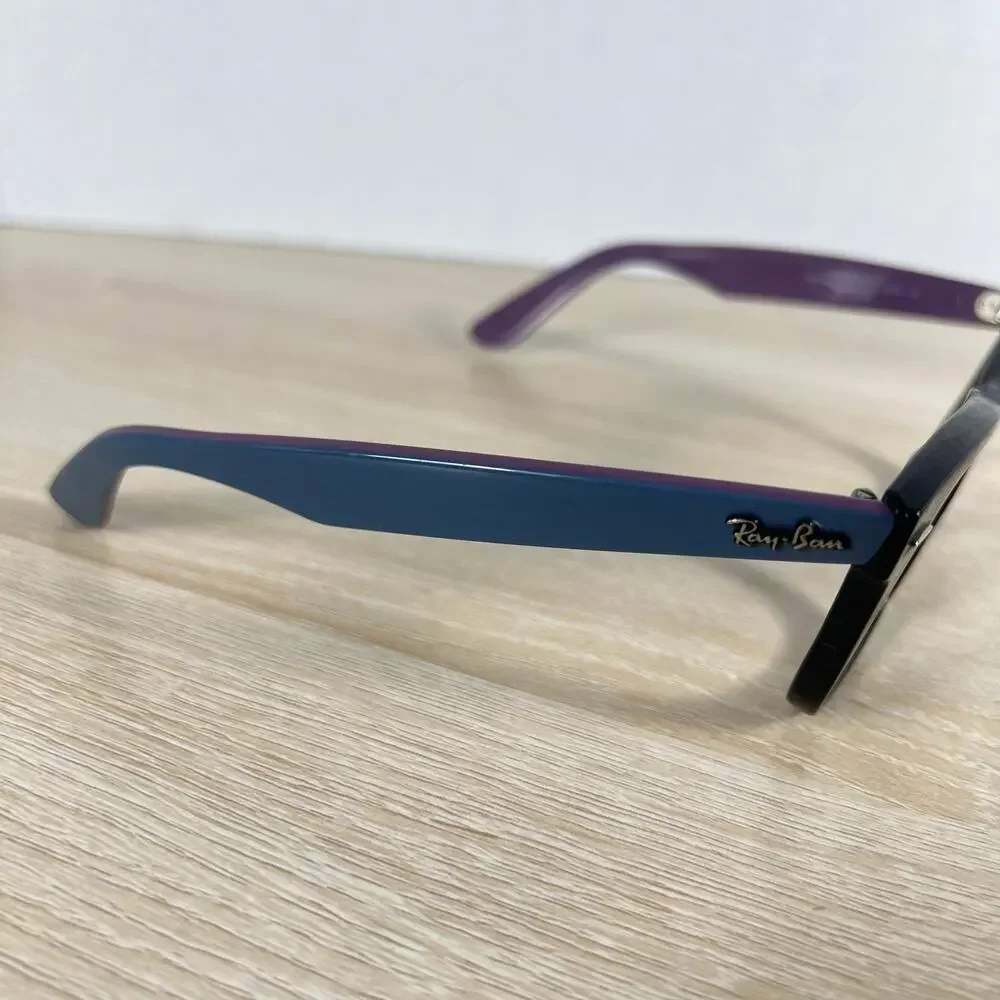 RARE! Ray-Ban RB2140 Wayfarer 1174/4T Sunglasses Frames ONLY Black Blue 50-22
